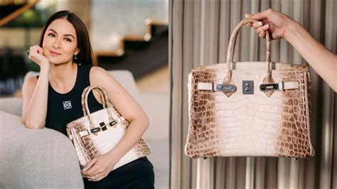 marian rivera hermes collection|LOOK: Marian Rivera's New Himalayan Hermes Birkin Bag.